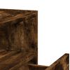 vidaXL Wall-mounted Bedside Cabinet Smoked Oak Engineered wood Compact