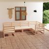 vidaXL Garden Lounge Set Brown Solid pine wood Medium Modular