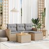 vidaXL Garden Sofa Set Mix beige