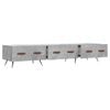 vidaXL TV Cabinet Concrete Grey Engineered wood 59.1x14.2x11.8 in