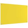 vidaXL Kitchen Backsplash 2 pcs Yellow 39.37 x 23.62 in Tempered Glass