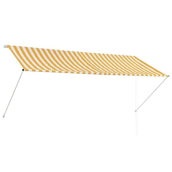 vidaXL Awning Yellow and White