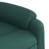 vidaXL Electric Stand Up Massage Recliner Chair Dark Green Polyester