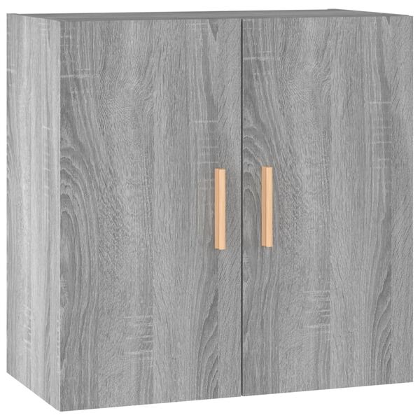vidaXL Wall Cabinet Grey Sonoma Engineered Wood Medium Wall Cabinet