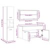 vidaXL Bathroom Furniture Set Concrete Grey Engineered Wood