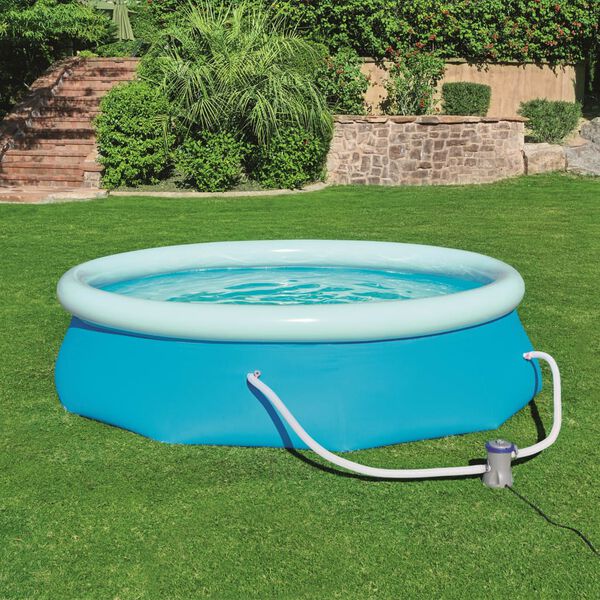 Bestway Swimming Pool Blue Tritech Material Large UV-Resistant Round