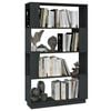 vidaXL Book Cabinet Grey Solid Pine Wood Medium Book Cabinet