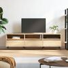 vidaXL TV Cabinet Sonoma oak Engineered wood and iron