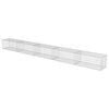 vidaXL Gabion Wall with Covers Galvanized Steel 236"x19.7"x19.7"