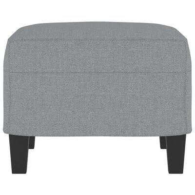 vidaXL Footstool Light Gray 23.6"x19.7"x16.1" Fabric