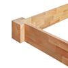 vidaXL Bed Frame Oak 90 x 79 in Durable Rectangular
