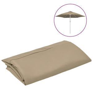 vidaXL Replacement Fabric Taupe 100% polyester 118.1 in diameter
