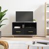 vidaXL TV Cabinet Black 31.5x14.2x19.7" Engineered Wood