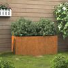 vidaXL Planter Rusty Corten steel Medium Durable Corten Steel Planter