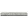 vidaXL Bed Drawers with Drawer Concrete Grey 59.06 x 14.37 x 6.50 in