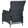 vidaXL Outdoor Dining Set Dark Grey, Black