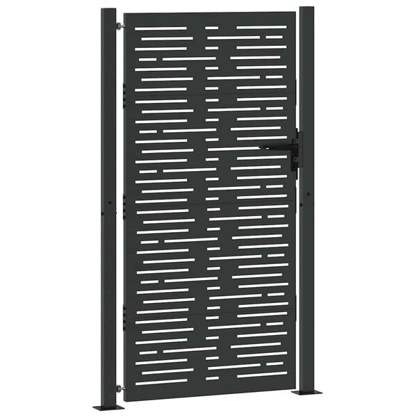 vidaXL Garden Gate 39.4x78.7" Corten Steel Square Design
