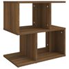 vidaXL Bedside Cabinet Set of 2 Brown Oak Engineered Wood