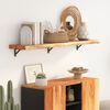 vidaXL Wall Shelf Natural wood tones Solid acacia wood 47.2 in Width