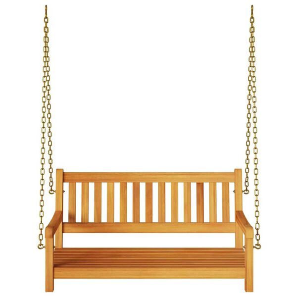 vidaXL Garden Swing Bench Brown 119 x 35 x 47cm Solid Acacia wood