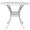 vidaXL Bistro Set White Cast Aluminum Medium Durable Bistro Set