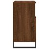 vidaXL Sideboard Brown Oak Engineered Wood, Iron Medium Sideboard