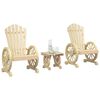 vidaXL Garden Lounge Set Natural Brown Solid fir wood Medium Ergonomic