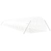 vidaXL Greenhouse White Polyethylene (PE), Galvanized Steel Large
