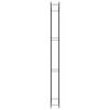 vidaXL Firewood Rack Matt Black 43.3"x11"x122.8" Steel