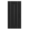 vidaXL Kitchen Wall Cabinet Black Engineered Wood Doors