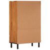 vidaXL Highboard 23.6"x13"x39.4" Solid Wood Acacia