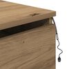 vidaXL Wall-mounted Bedside Cabinet with Drawer Artisan Oak