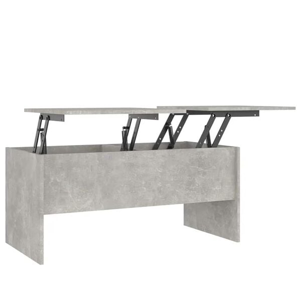 vidaXL Coffee Table Concrete gray Engineered wood Medium