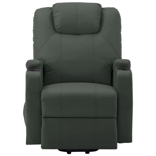 vidaXL Stand Up Massage Chair Anthracite Faux leather, PVC, iron Standard
