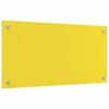 vidaXL Kitchen Backsplash 2 pcs Yellow 31.50 x 15.75 in Tempered Glass