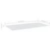 vidaXL Shelf Set of 4 High gloss white Engineered wood Extra Narrow