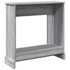 vidaXL Fireplace Surround Grey Sonoma 35.4x11.8x35.4" Engineered Wood