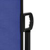 vidaXL Retractable Side Awning Blue 100% Polyester with PU Coating