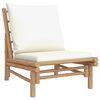 vidaXL Garden Lounge Set Bamboo Natural Bamboo Standard Modular