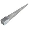 vidaXL Ground Spikes 6 pcs Silver 3.9x3.9x35.8" Galvanised Steel