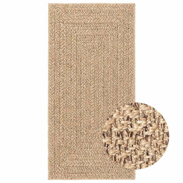 vidaXL Rug Beige 100% Polypropylene 23.6 x 43.3 in Durable Rug