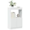 vidaXL Highboard White Engineered Wood Highboard Rectangular Modern