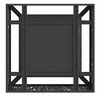 vidaXL Fire Pit Black 31.50 x 31.50 x 11.81 in Steel
