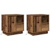 vidaXL Bedside Cabinet 2 pcs Old Wood 19.69 x 13.58 x 19.69 in