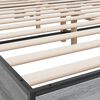 vidaXL Bed Frame Grey Sonoma |Engineered wood and metal with plywood slats