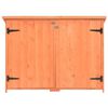 vidaXL Garden Storage Shed Orange Brown Wood, Plywood