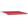vidaXL Awning Red 177.17 x 118.11 x 64.96 in Polyester and Metal