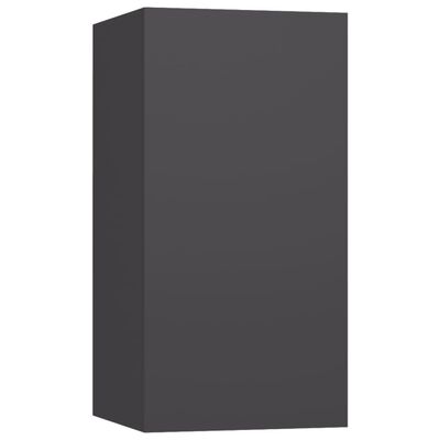 vidaXL TV Cabinet Gray 12"x11.8"x23.6" Chipboard