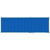 vidaXL Sun Lounger Royal blue cushion with wood frame