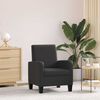 vidaXL Armchairs Black PVC, Cotton, Polyester, Polyurethane Standard